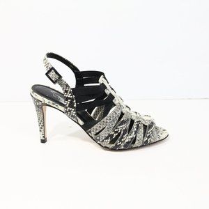 Vaneli Stiletto Heels sz 6 NEW Women Strappy Leather Sandal snakeskin print